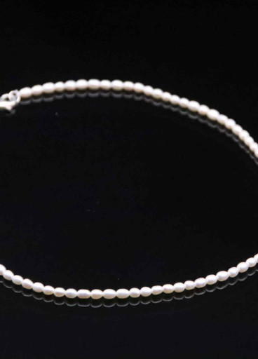 عقد من حبات اللؤلؤ الزراعي الطبيعي كود (00300)