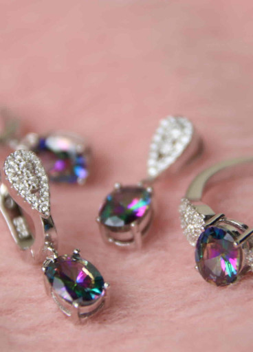 طقم فضة عيار٩٢٥كود(٠٠١٠٠٤٠٠)