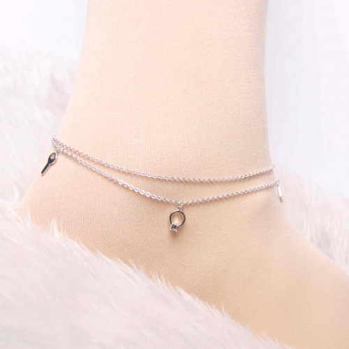 خلخال فضة عيار925كود(٠٠٣٠٢٠٠)