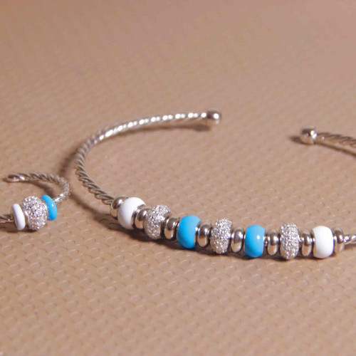 اسوارة فضة عيار925كود(٠٠١١٠٤٠٠)