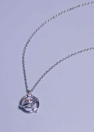 عقد فضة عيار925كود(٠٠٢٠٢٠٠)