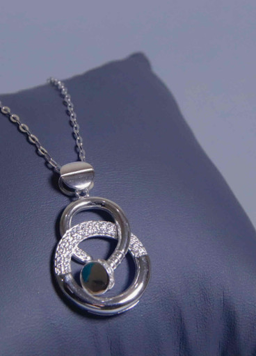 عقد فضة عيار925كود(٠٠٣٠٧٠٠)