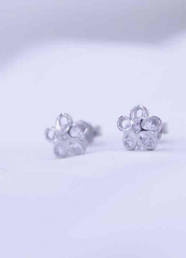 حلق فضة عيار 925 