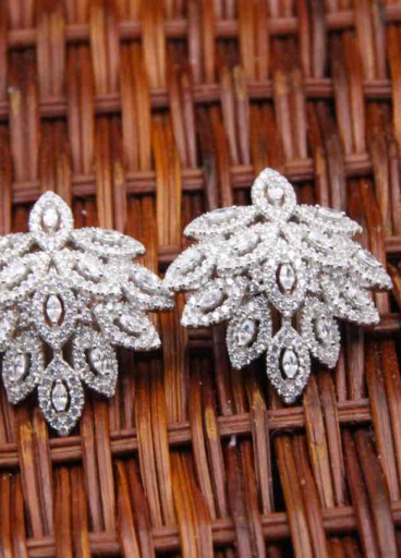 حلق فضة عيار925 كود (001000)