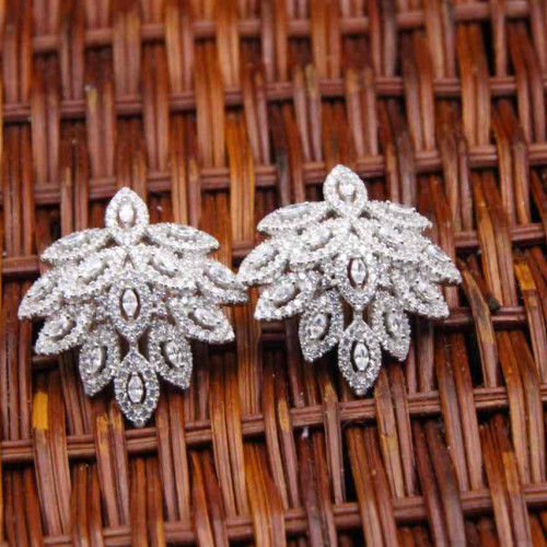 حلق فضة عيار925 كود (001000)