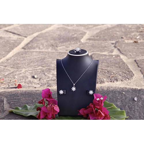 طقم فضة عيار 925 دقة الماس 