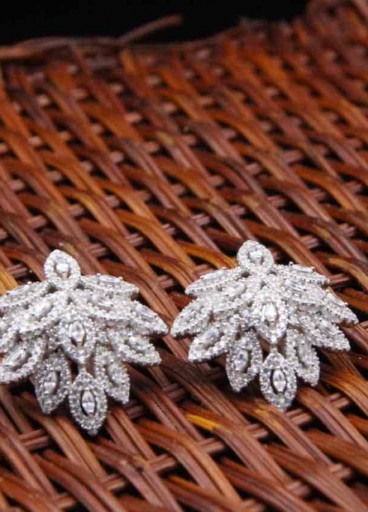 حلق فضة عيار925 كود (001000)