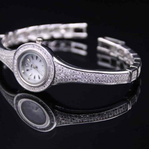 ساعة فضة عيار925كود(0032030)