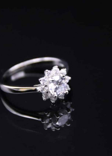 خاتم فضة عيار925كود(0020400)