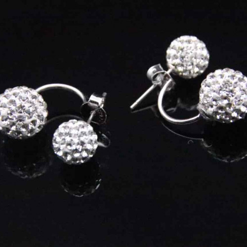 حلق فضة عيار 925كود(0030200)