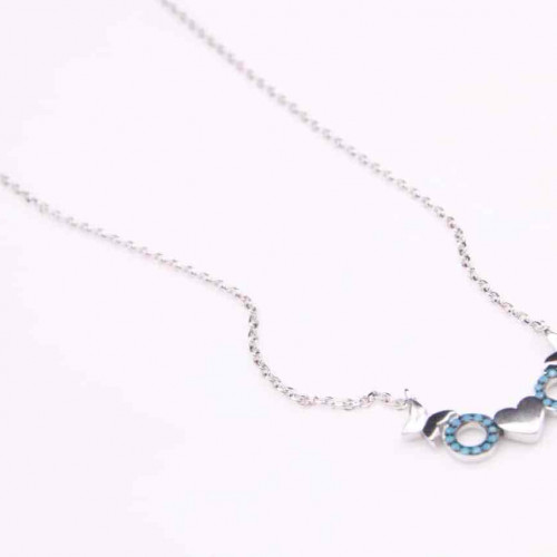 عقد فضة عيار 925كود (00400)