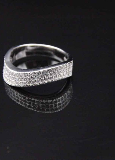 خاتم من الفضة الأصلية عيار 925 كود (003060)