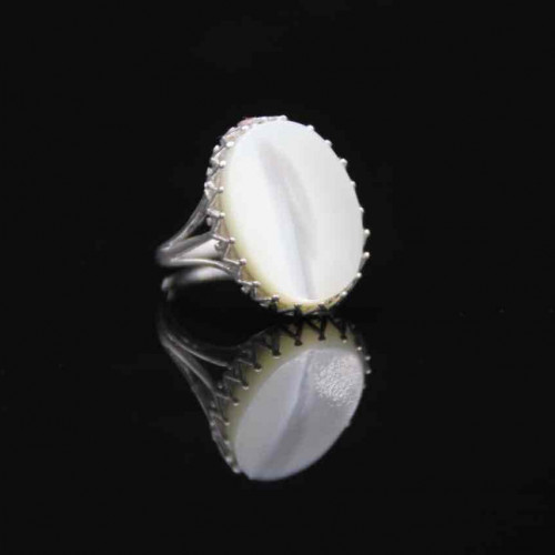 خاتم من الفضة الأصلية عيار 925 كود (00308)