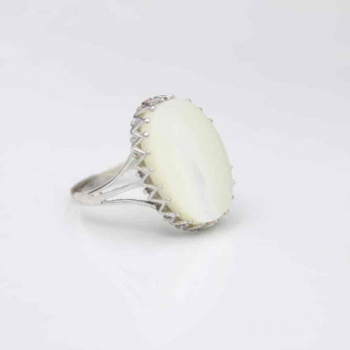 خاتم من الفضة الأصلية عيار 925 كود (00308)