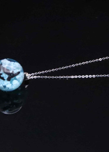 عقد الغيمة ناعم فضة عيار 925 جميل وأنيق وراقي 