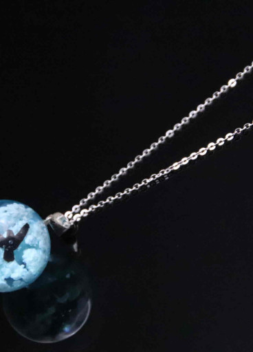 عقد الغيمة ناعم فضة عيار 925 جميل وأنيق وراقي 