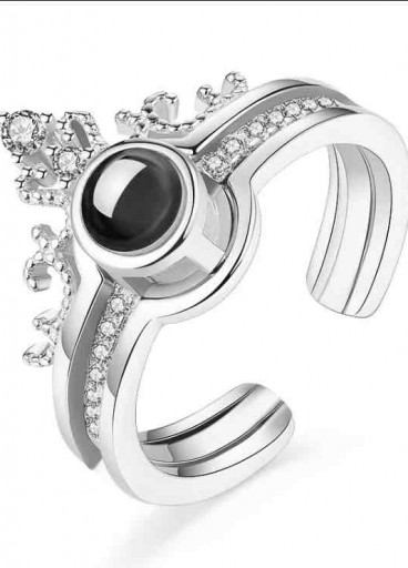 خاتم فضة عيار925 كود (00506)