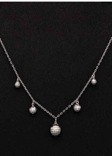 عقد شوكر فضة عيار 925 كود (0040010)