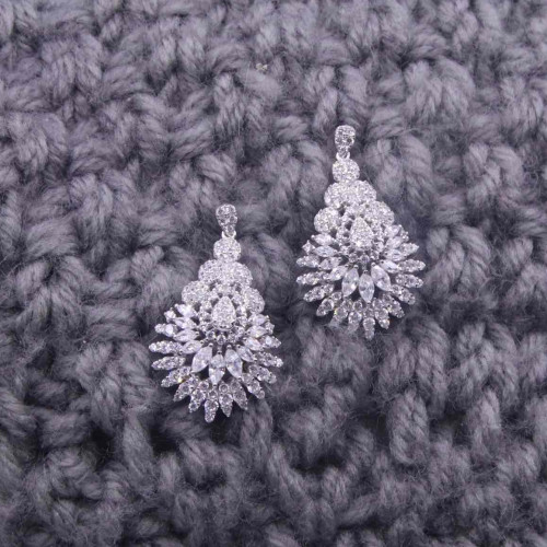 حلق فضة عيار925كود(٠٠٦٠١٠٠)