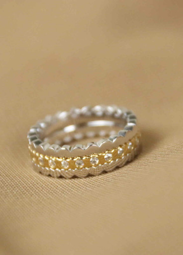 خاتم فضة عيار925كود(٠٠٥٠٢٠٠)