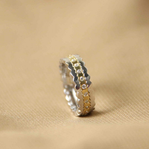 خاتم فضة عيار925كود(٠٠٥٠٢٠٠)