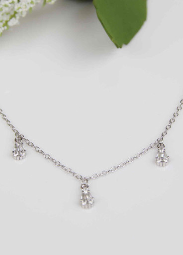 عقد تشوكر  فضة عيار925كود(٠٠٢٠١٠٠)