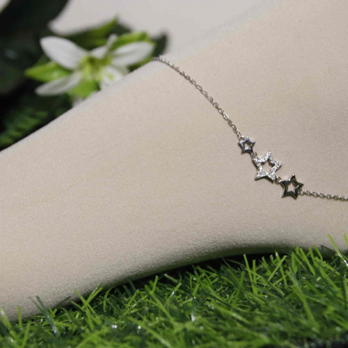 خلخال فضة عيار 925كود(٠٠١٠٦٠٠)