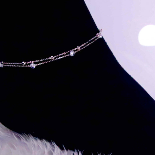 خلخال فضة عيار925كود (٠٠٢٠٨٠٠)