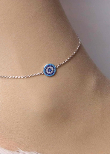 خلخال فضة عيار 925كود(٠٠٢٠١٠٠)