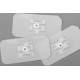  Box /25 Each GE MEDICAL QWIK CONNECT PLUS DISPOSABLE ATTACHMENT PADS 2464AAO - 50000095