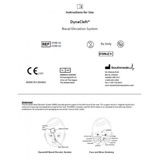 اداة لشد الانف خاصة بالشفة الارنبية