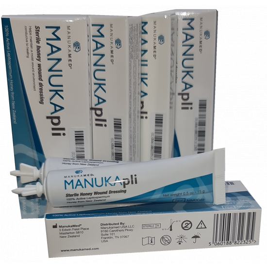 مرهم ؜من  العسل الخالص من زهرة المانوكا معقم MANUKA PLI  للجروح يساعد على التأم الجروح ومعالجة حب الشباب والبثور والقدم السكرية