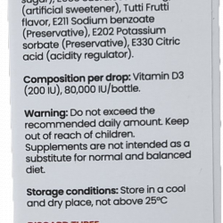  اور دي فيتامين D3 وحدة نقط بالفم 20 مل للاطفال