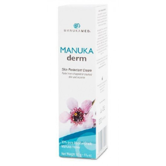 كريم للجلد من عسل المانوكا الاصلي لترطيب الجلد وتخفيف الالتهاب والحكة حجم 50 جرام منوكاديرم