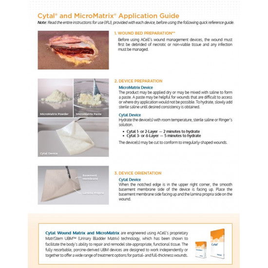 MicroMatrix® ACell’s wound management products MicroMatrix® ACell’s wound management products