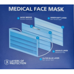 كمامة طبية 3 طبقات فلتر البكتيريا 95% عدد 50 حبة في العلبة من كوفيكس (عرض لفترة محدودة)