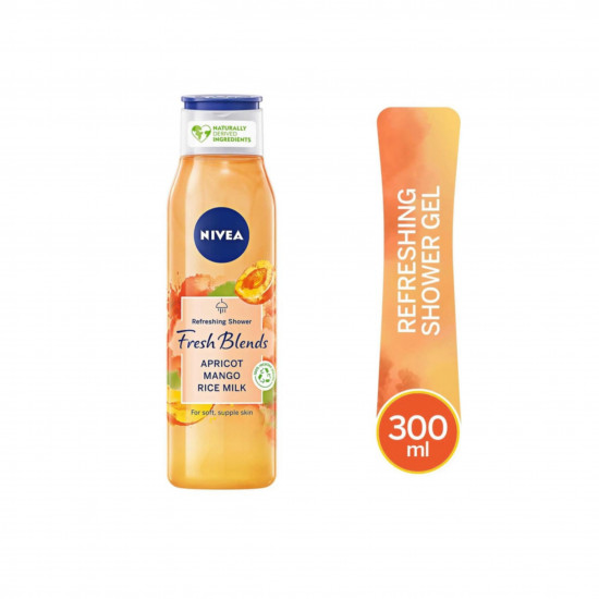 نيفيا جل استحمام فرش مشمش و مانجو و حليب الأرز - 300 مل نيفيا جل استحمام فرش مشمش و مانجو و حليب الأرز - 300 مل