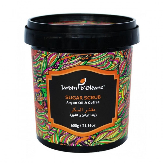 جاردن اوليان مقشر السكر بزيت الارجان والقهوة - 600 غرام جاردن اوليان مقشر السكر بزيت الارجان والقهوة - 600 غرام