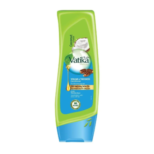 Vatika volume and density conditioner for thin hair with Indian fenugreek and castor oil 400 ml