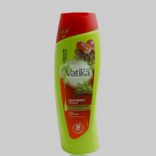 Vatika shampoo 400 ml to protect the color with grape seed oil and rosemary