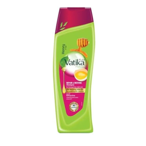 Vatika shampoo 400 ml repairs and protects damaged and brittle hair