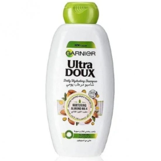 شامبو غارنيه مرطب يومي 400 ملي كل انواع الشعر  حليب اللوز المغذي 
