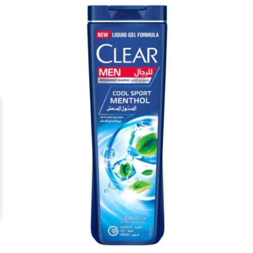 Clear anti-dandruff shampoo for men with the refreshing menthol with the refreshing mint - 400 ml