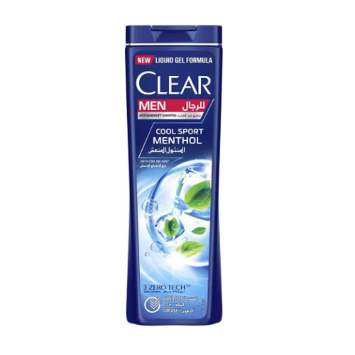 Clear refreshing menthol shampoo for men - 190 ml