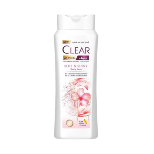 Clear anti-dandruff shampoo for women for softness and shine - 600 ml
