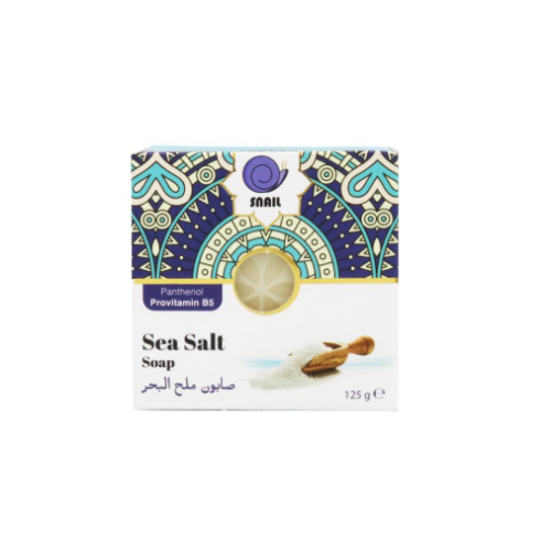 Snail moisturizing and purifying sea salt soap for the skin 125 grams
