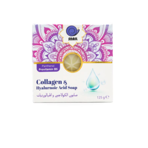 Snail the collagen and hyaluronic soap moisturizing and purifying for the skin 125 grams