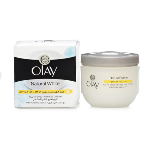 Olay Natural White Day Cream for natural skin lightening - 50 gm