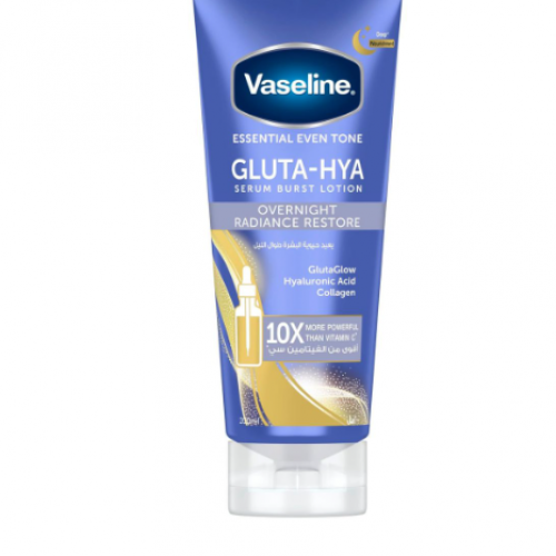 فازلين، لوشن، جلوتا هيا، لحيوية البشرة طوال الليل - 200 مل