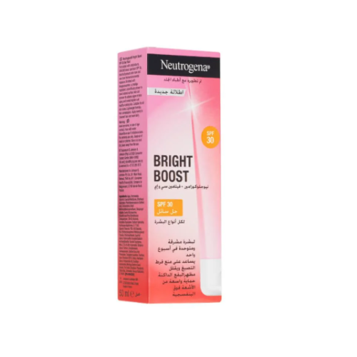 Neutrogena Bright Boost liquid gel with sun protection factor 30-50 ml